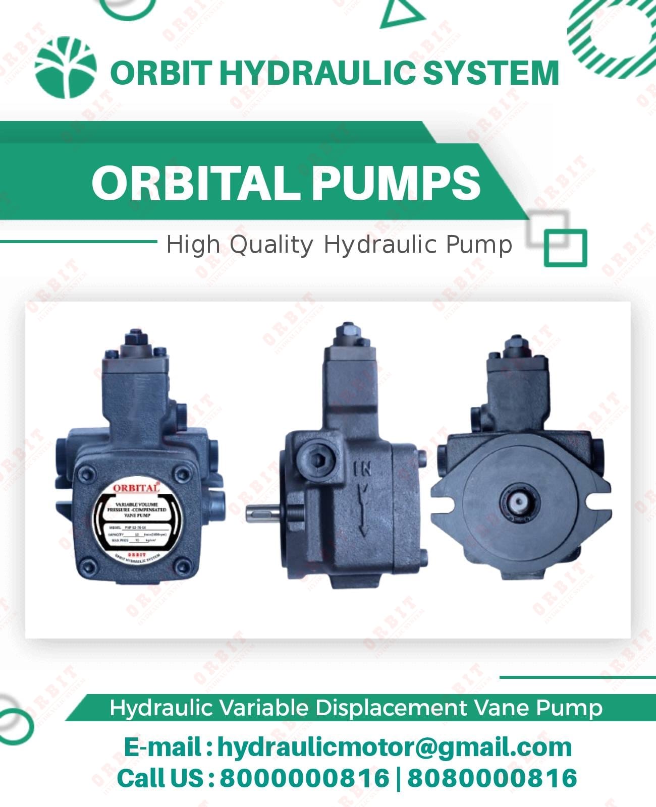 PVF PVDF VP5F Anson Make Hydraulic Pump Manufacturers in India PVF PVDF VP5F Anson Make Hydraulic Pump Manufacturers in India